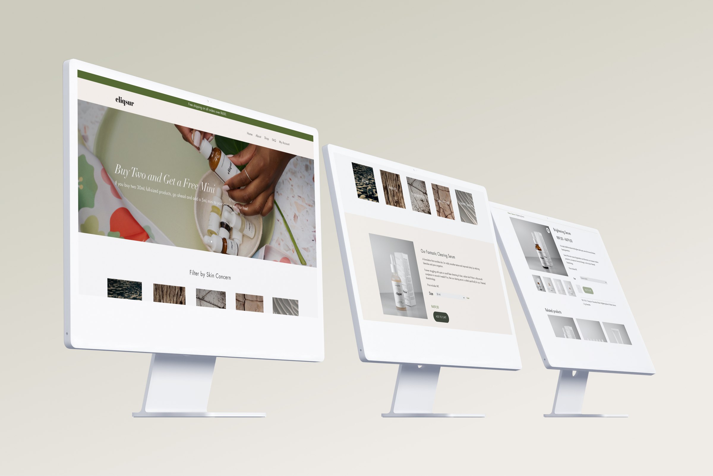 Drovers Vet Hospital across three screens