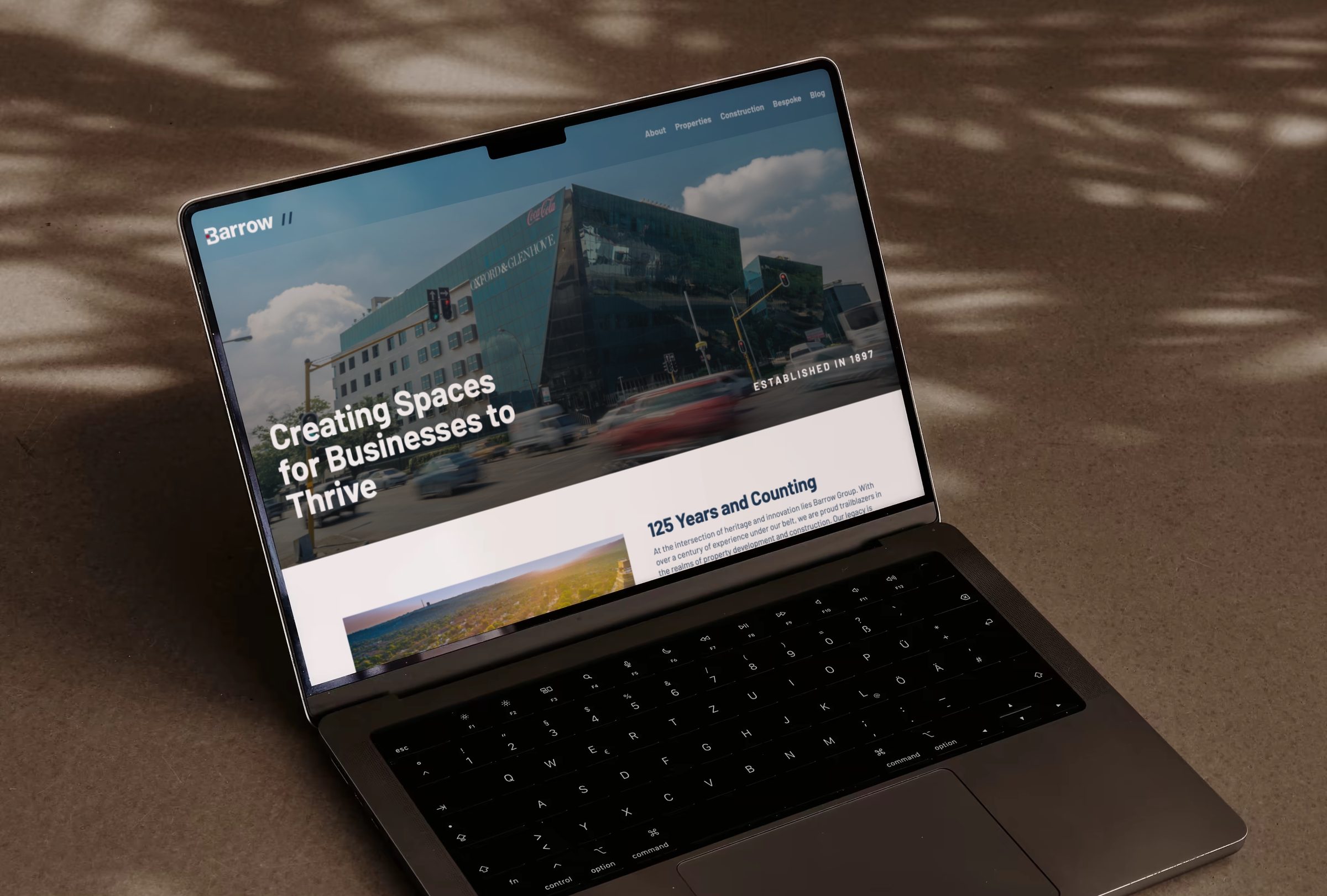 Wireframing the unified Barrow Group website