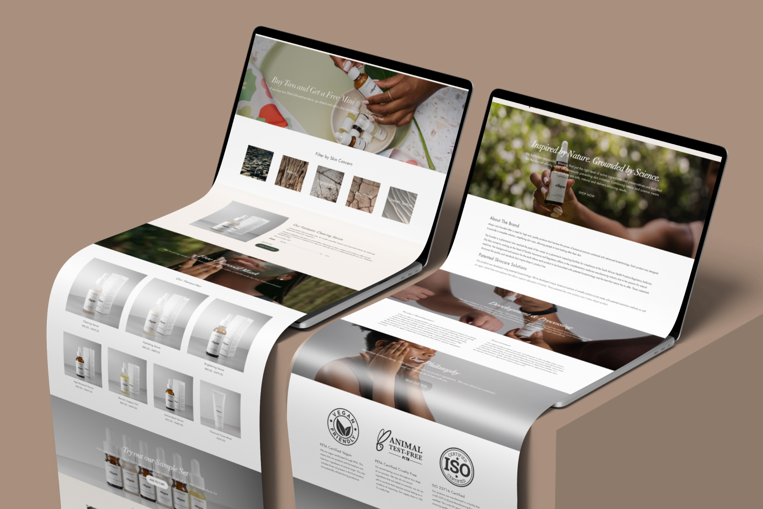 Developing the Eliqsur e-commerce experience